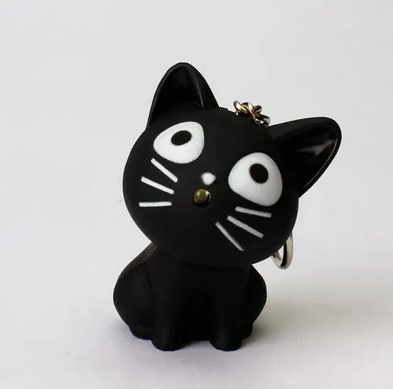 Милый брелок с сыром и котом со звуком Мяу светодиодный kawaii подарок на день