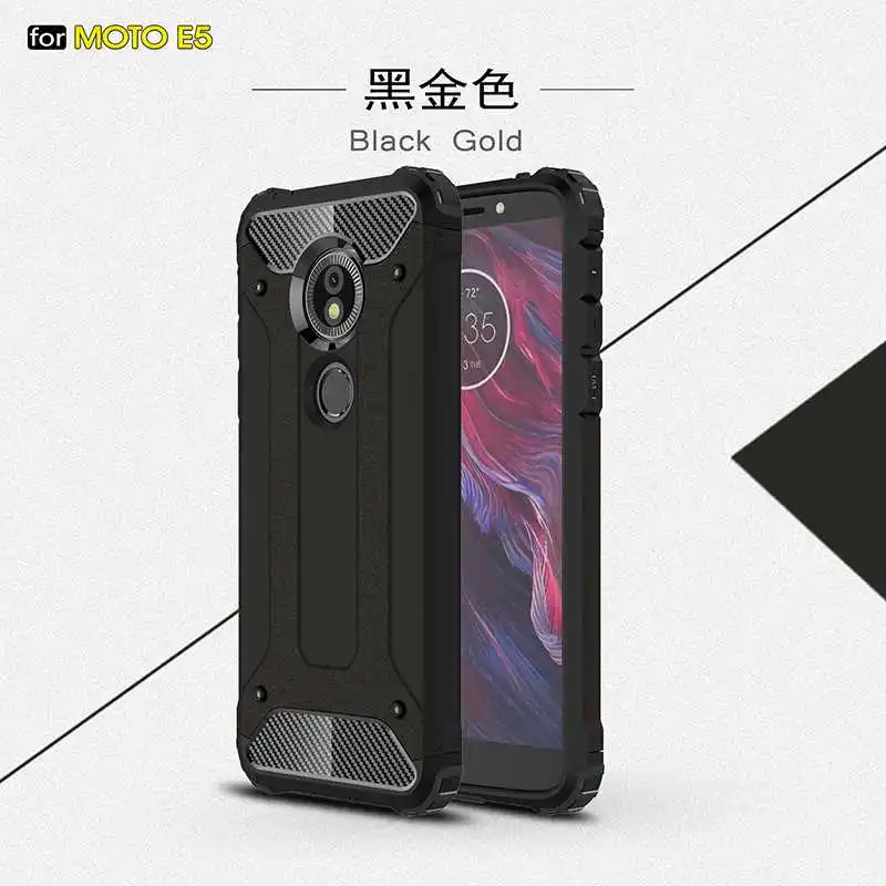 Black Железная Броня Mokoemi, ударопрочный чехол 5," для Motorola Moto E5, чехол для Motorola Moto E5 Plus, чехол для телефона - Цвет: Black