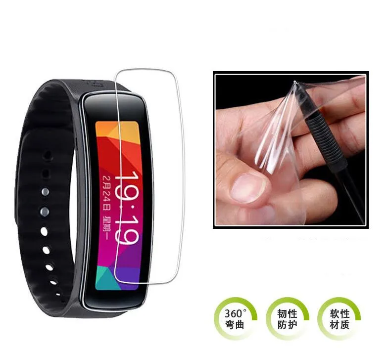 200 шт Горячая продажа часы Передняя Прозрачная мягкая ЖК экран Защитная пленка