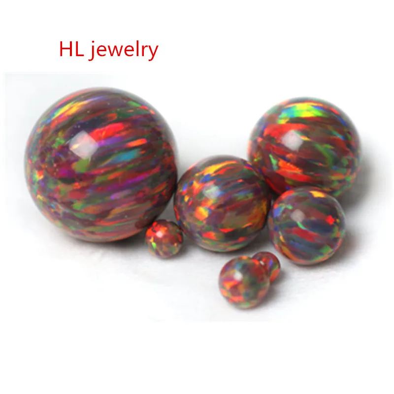 50PCS/Lot 8MM Opal Beads Jewelry Working Stud&ampDrop Earrings/ring/Bracelet/Necklaces For Women Op12 Synthetic | Украшения и