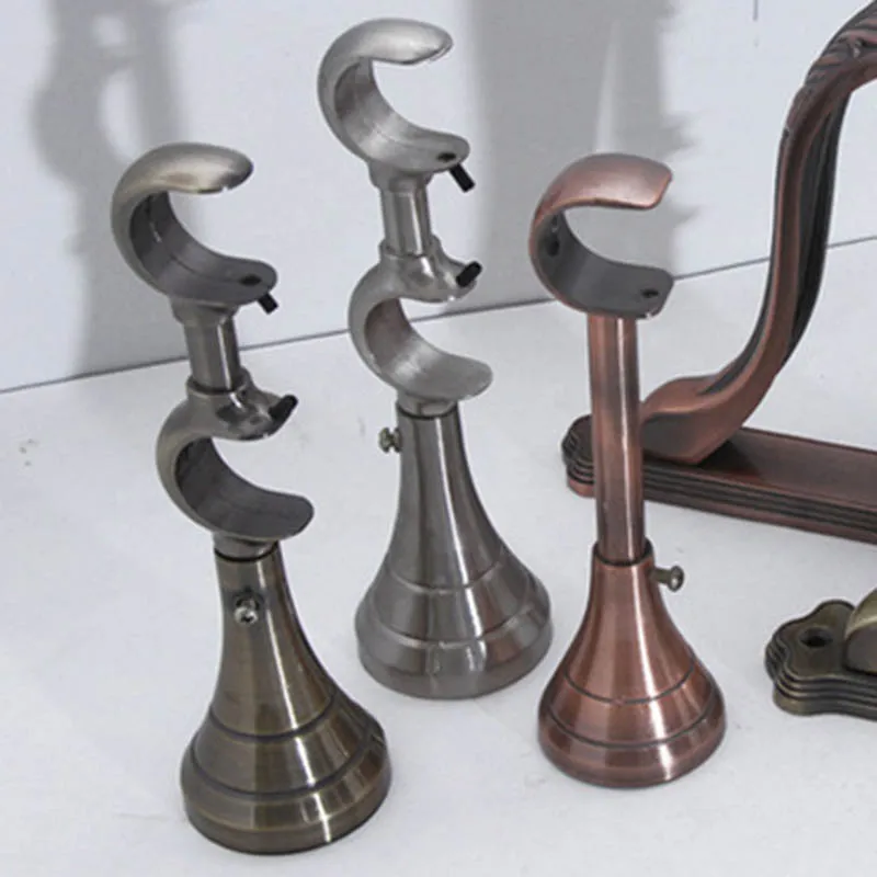 Одинарный или двойной держатель металлический вырезанный Римский для штор