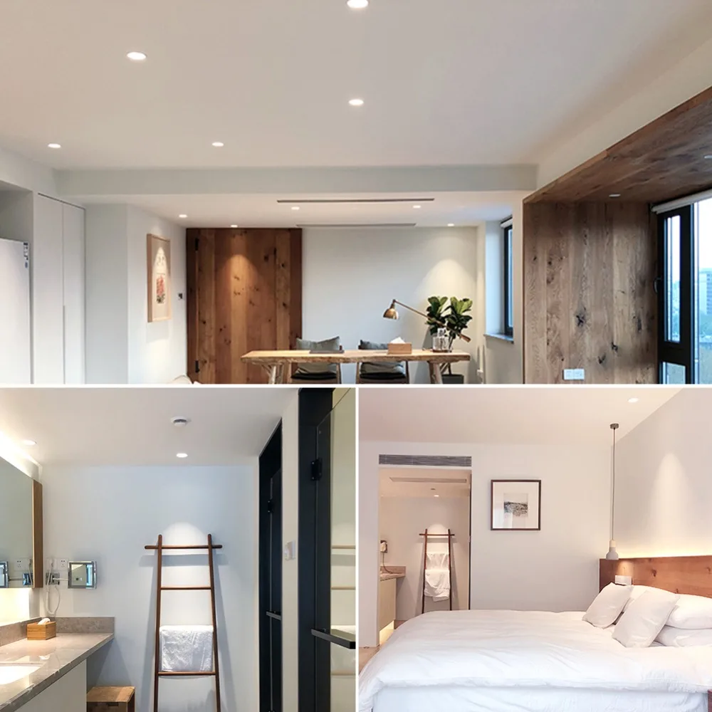 Ультра тонкий светодиодный панельный светильник встраиваемый вниз 3 Вт 5 7 9 12 15 18