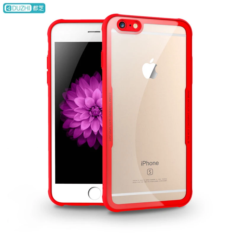 Чехол для iphone 6 6S 100% оригинальный бренд Duzhi Прозрачный чехол закаленное стекло
