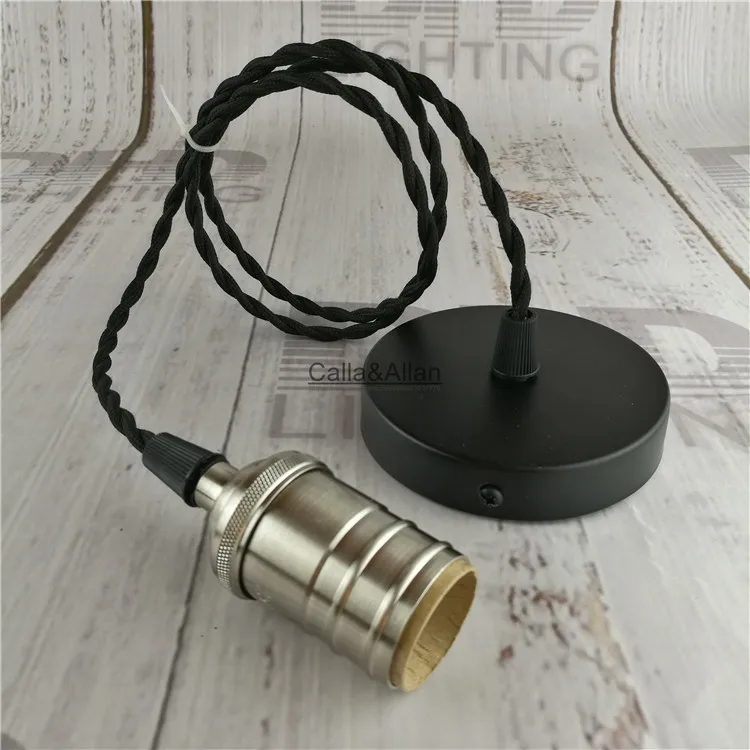 

Copper nickel color vintage E27 Holder AC90-260V Modern Fashion Design Creative Pendant Lamps 100cm Cord DIY lighting fixture