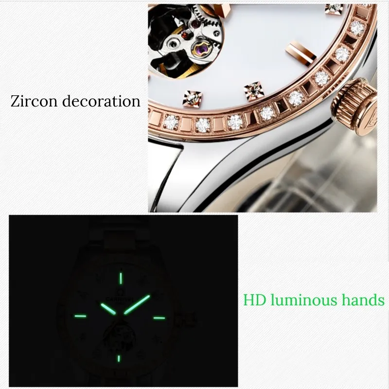 Montre femme 2020 карнавал автоматические часы для женщин календари модные женские