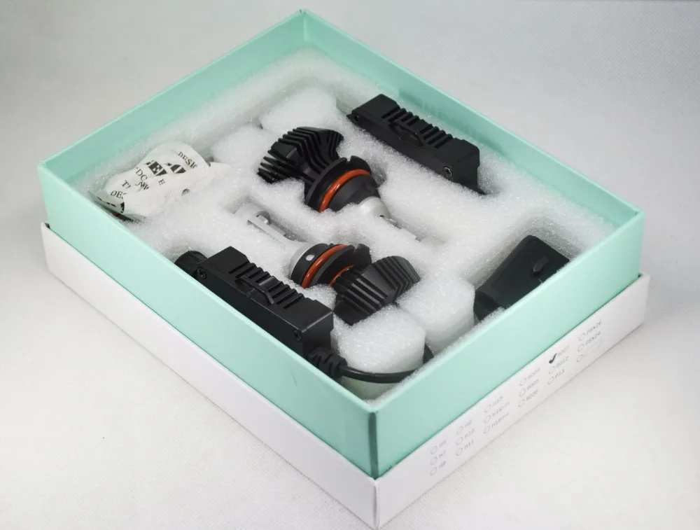 1 Комплект 9004 HB1 50 Вт 8000LM G7 светодиодный фары комплект LUMI светодиодный luxeon ZES 32SMD чипы безвентиляторный 6500 K белый Hi/Низкий двухлучевой 9007 H13 H4