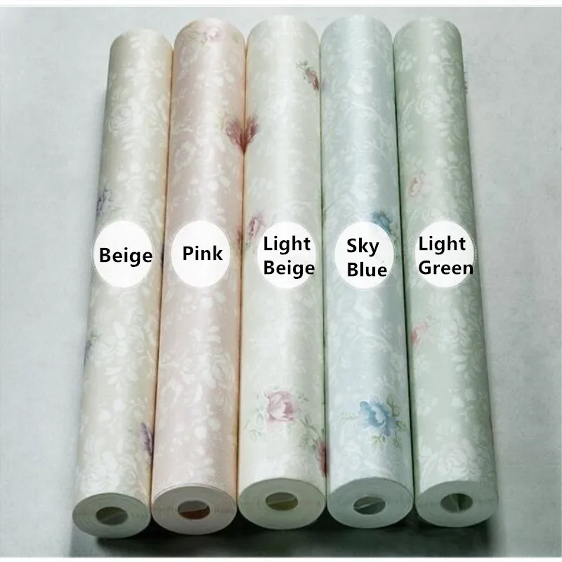 

Wallpapers Youman 3D Floral Sticker For Walls In Rolls Wallpapers For Living Room Warm Garden Small Flower Non-woven Wall Simple