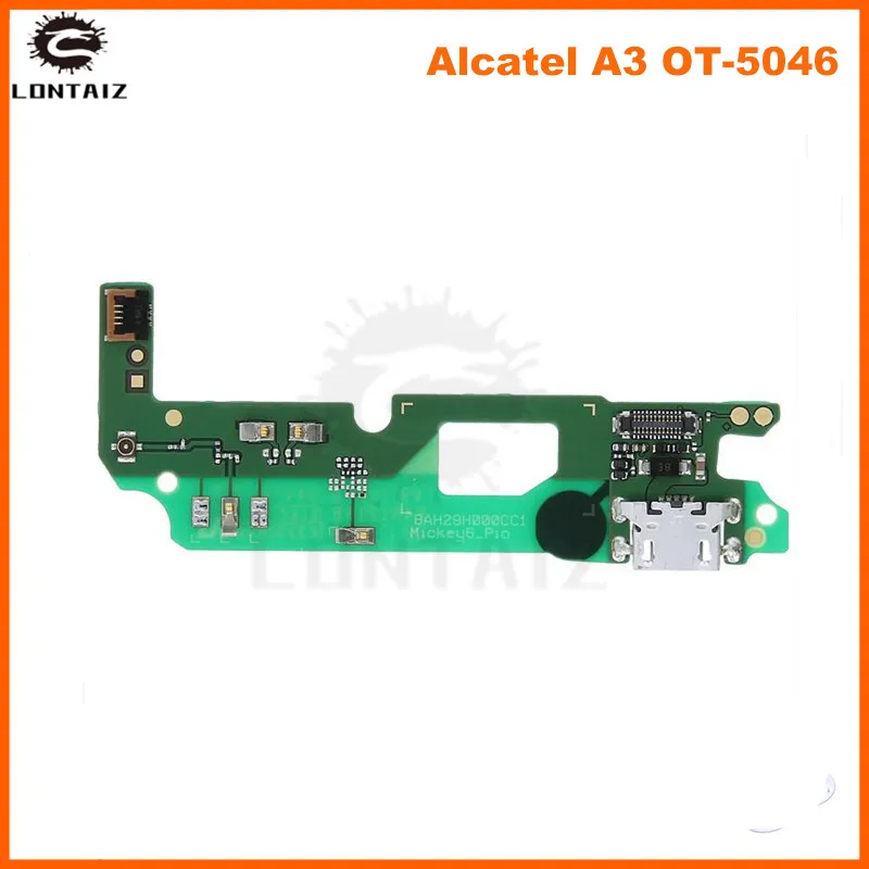 USB порт зарядки гибкий кабель плата для Alcatel A3 OT-5046D OT-5046Y) Зарядное устройство Порт Разъем Запчасти Ремонт