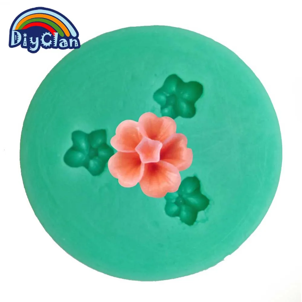 Новое поступление мини-цветок из полимерной глины глина конфеты помадная форма