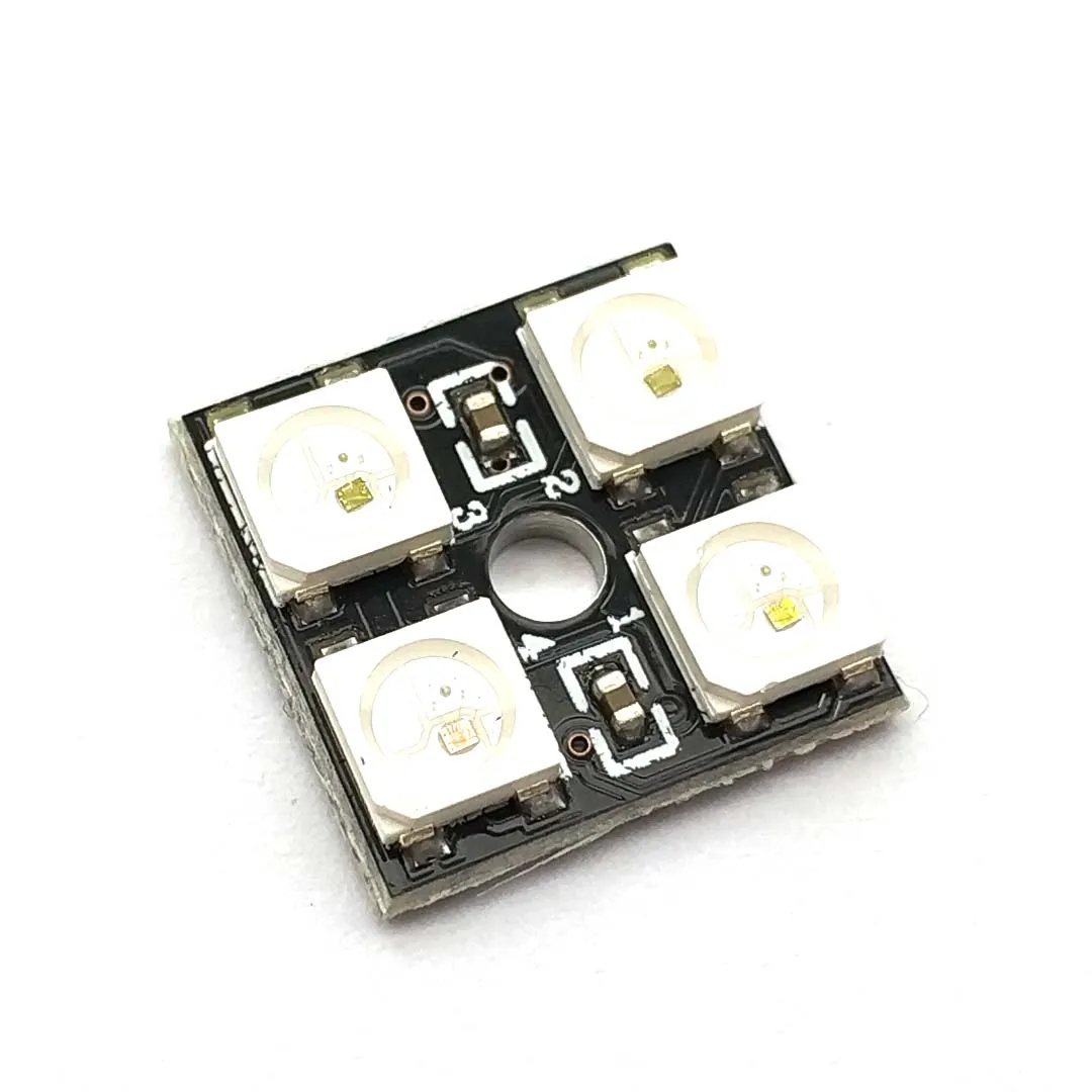 Фото WS2812B-4 5 в 5050 RGB Светодиодная панель 4-битная светодиодная плата для разработки №3