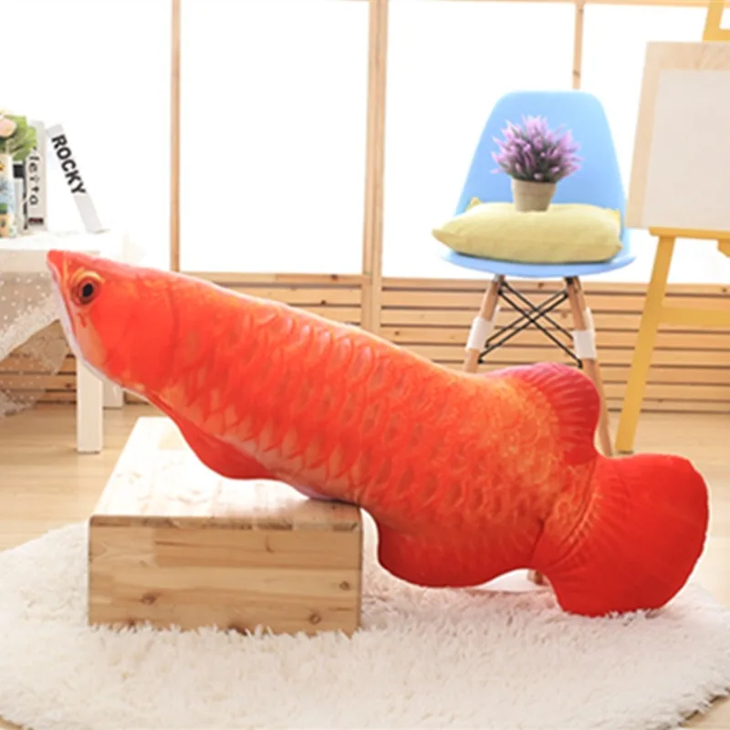 1 шт. 30 см Милая имитация золотой Arowana плюшевая игрушка чучело мультфильм животное подушка-рыба Золотая Подушка-рыба подарок для детей - Цвет: 3