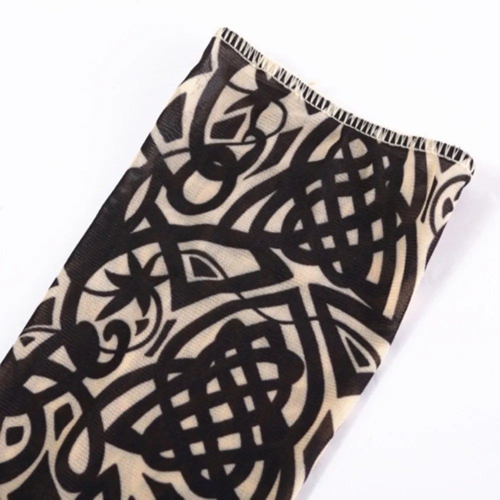 10 шт./лот новые эластичные носки из 100% нейлона с имитацией татуировки на рукавах