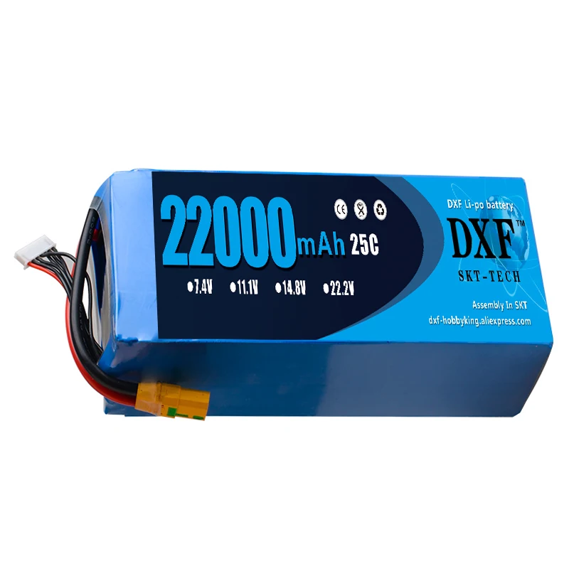 Литий полимерный аккумулятор 2017 DXF Power 3S 11 1 в 22000 мач 25C Max 50C для вертолета