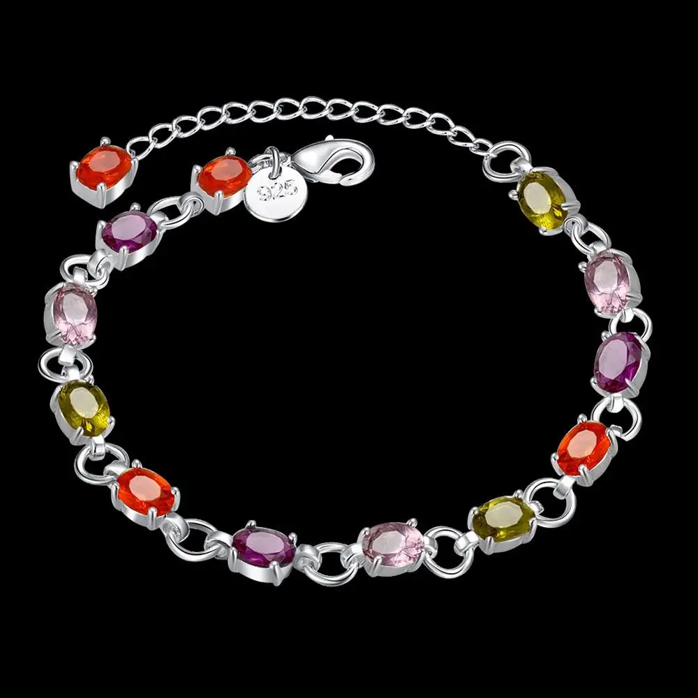 H258 Оптовая Продажа Модные с серебряным покрытием jewelry браслет-цепочка Шарм