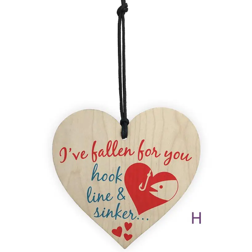 1 шт. Свадебный декор на День святого Валентина деревянный вешающий подарок в