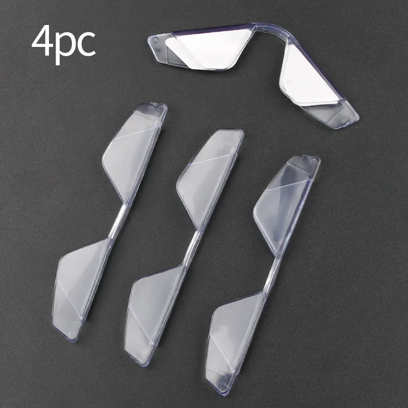 Transparent 4pcs 4 шт. наклейки для автомобиля края двери защитные ПВХ наклейки Наклейка Анти-Защитная Наклейка автомобиля Защита от царапин Авто продукты - Название цвета: Transparent 4pcs