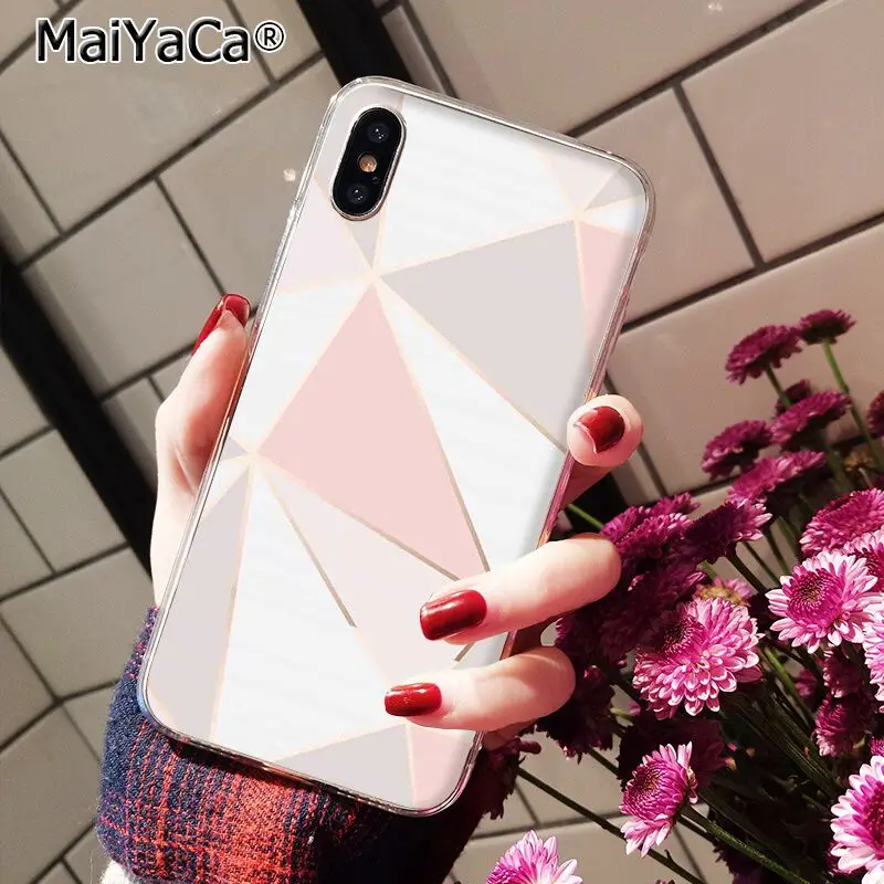 MaiYaCa Золотой Розовый блестящий Мраморный чехол для телефона для iphone 11 Pro 11Pro Max 8 7 6 6S Plus 5 5S SE XR X XS MAX