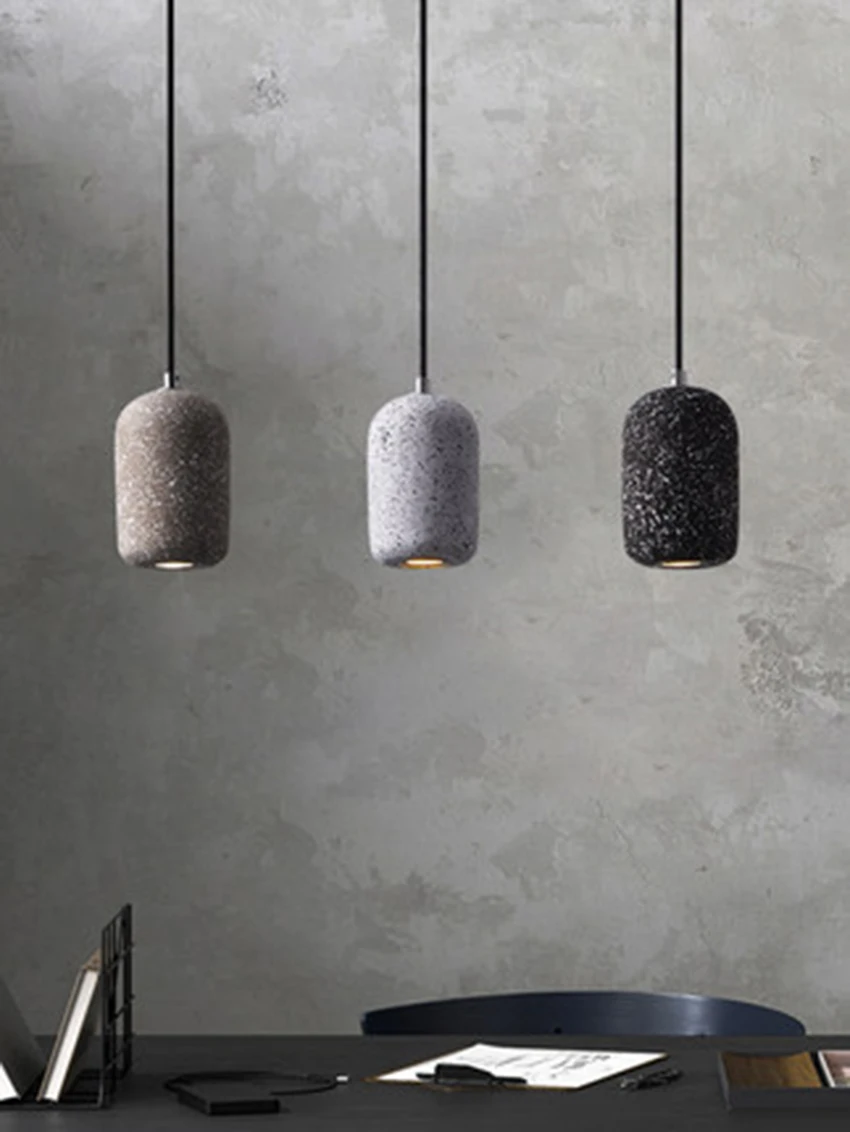 Vintage Dining Room LED Pendant Lamp Nordic Industrial Wind Cement Light Cafe Bar Home Deco Hanglamp Lighting Luminaire | Освещение