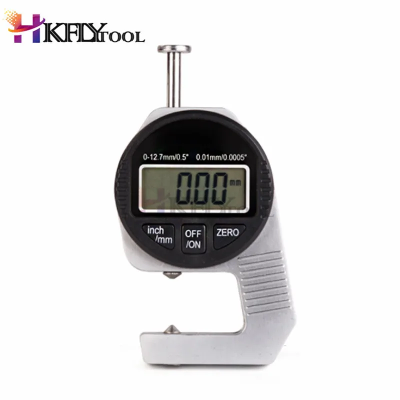 Цифровой толщиномер электронный измеритель толщины бумаги кожи ткани 0-12 7 мм |