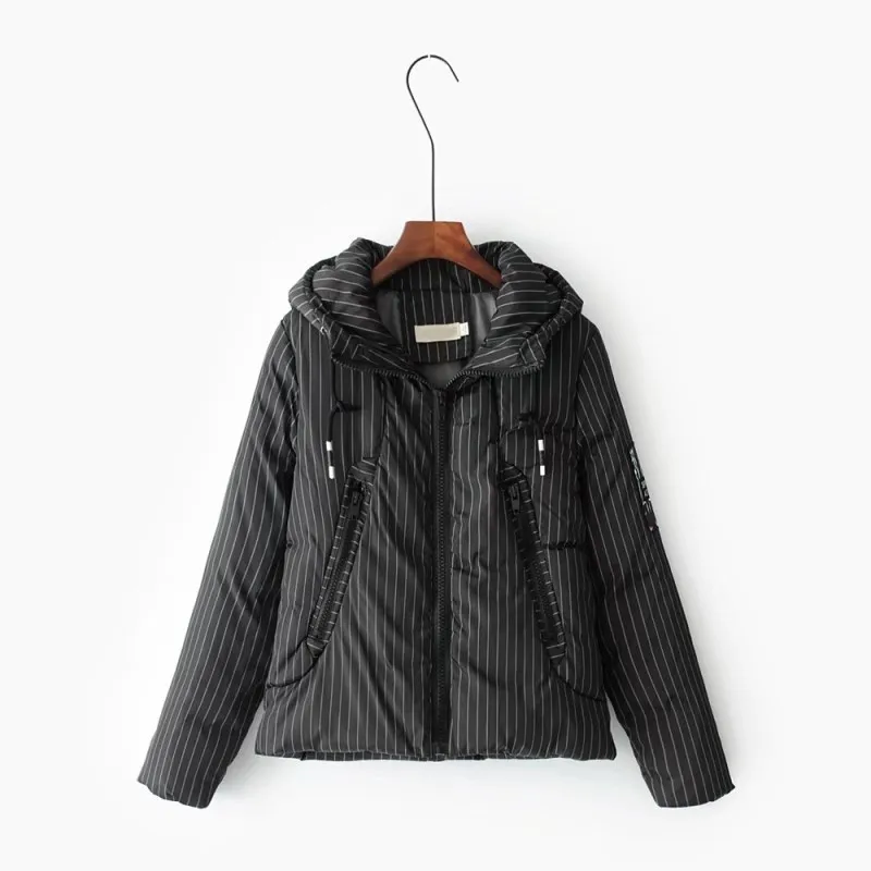 2017 зима новый европейский и американский капюшоном на молнии теплые хлопковые