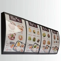 3 graphicscolumn wall mounted led curved menu light boxilluminated board sign restaurant take away