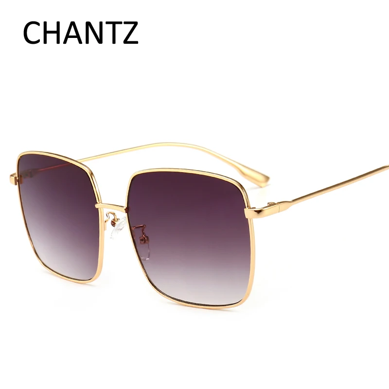 Женские квадратные солнцезащитные очки с большой оправой 2018 модные роскошные