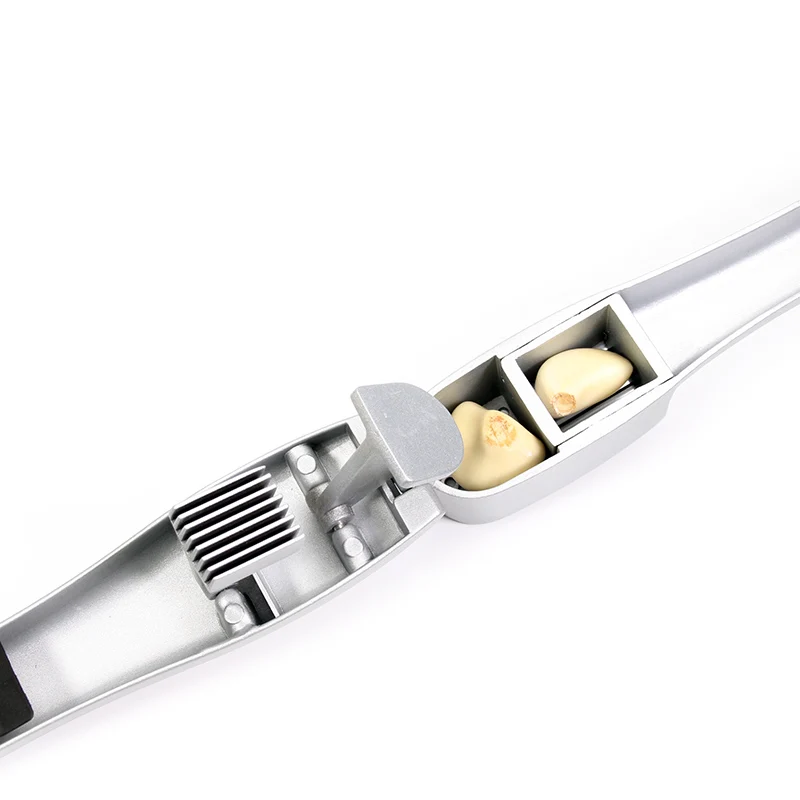 Кухонный алюминиевый пресс для чеснока Leeseph с силиконовой трубкой и роликом