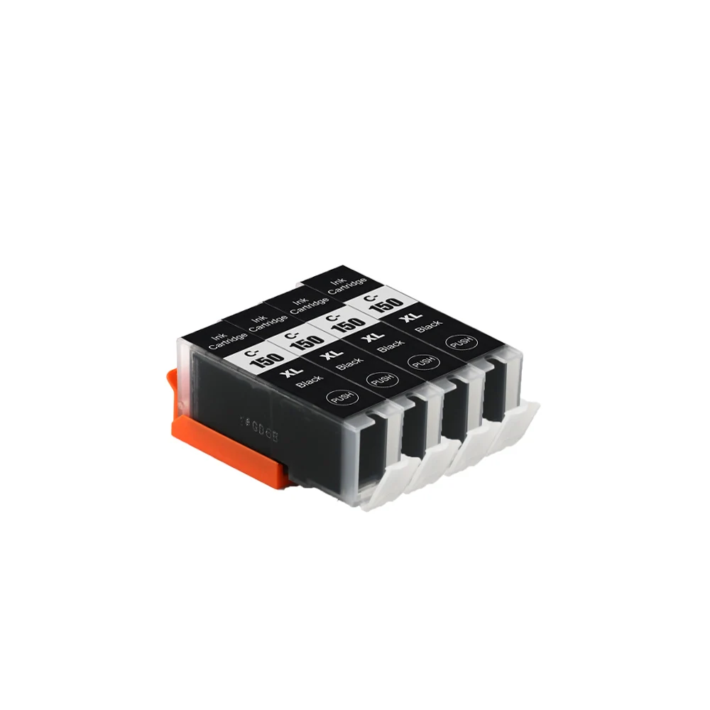 4 x BLACK Совместимый PGI 150 BK Черный чернильный картридж для принтера CANON принтерам PIXMA MG7110 MG7510 IP7210 iP8710 MX721 Ix6810 принтеры - Цвет: 4 x BLACK