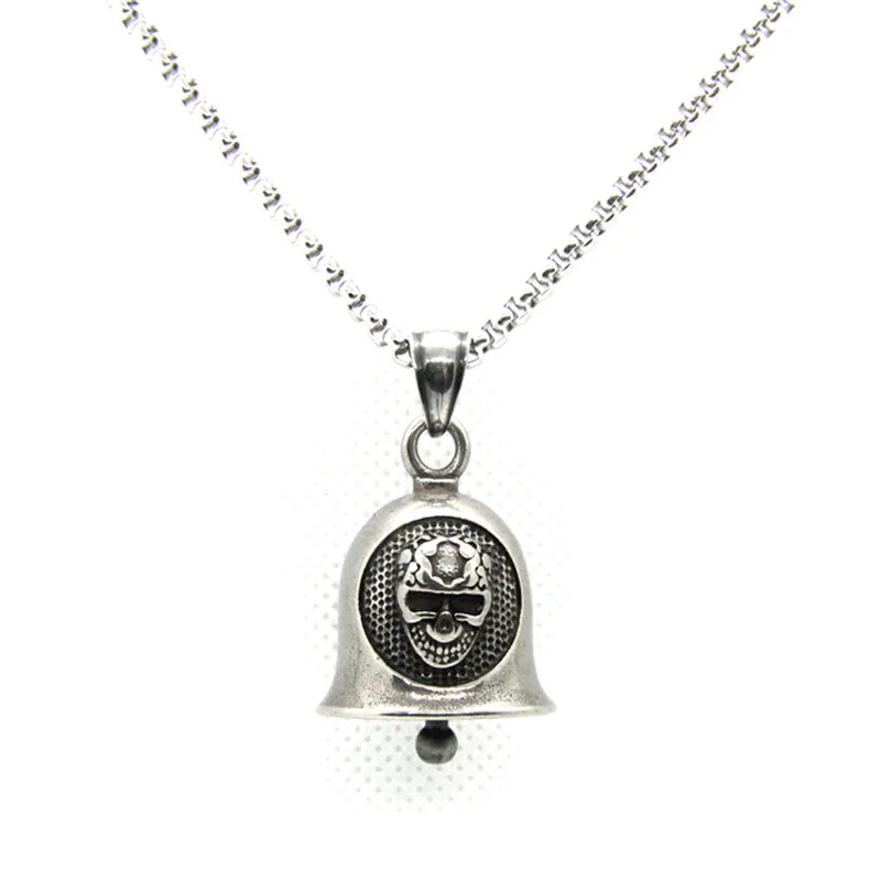 Подвеска в виде колокольчика с черепом из нержавеющей стали 316L|Подвески| |