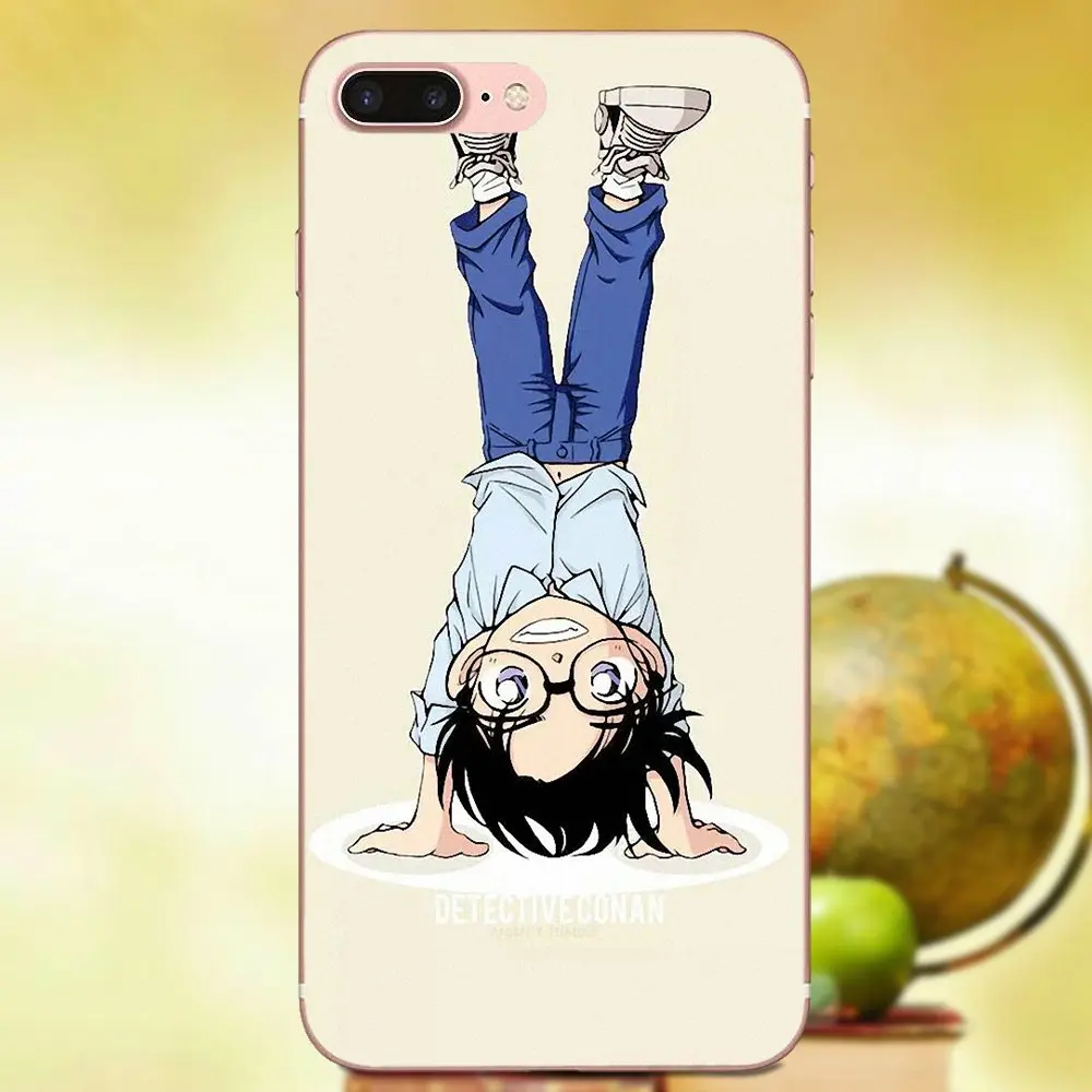 Мягкие силиконовые ТПУ прозрачные лучшие чехлы аниме серии Detective Conan для Apple iPhone 4