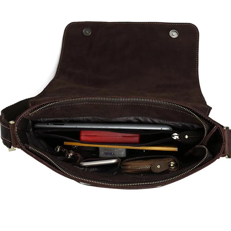 Сумка-мессенджер Tiding из натуральной кожи винтажная сумка через плечо для