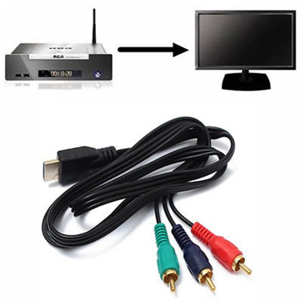 1080P HDMI в 3-RCA AV Аудио Видео Компонент кабель преобразования HD tv DVD кабель для ТВ