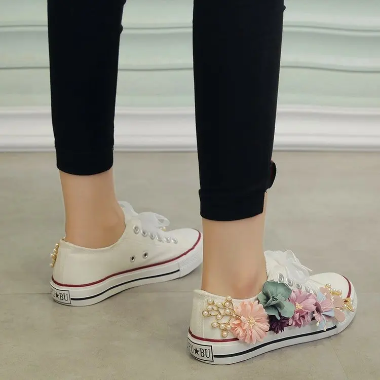 Женские кроссовки; chaussures femme; парусиновая обувь; zapatillas mujer; повседневная обувь на плоской подошве; Цвет белый; Женская Осенняя обувь; sapato feminino