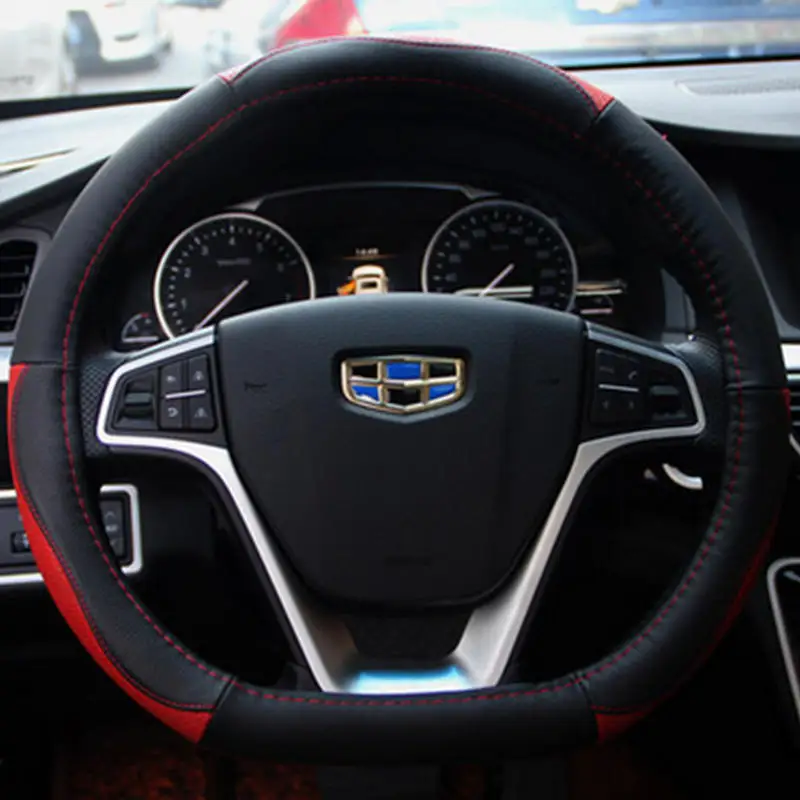 Автомобиль теплые Чехлы рулевого колеса автомобиля для Geely Emgrand GT GC9 Borui новый 7 EC7
