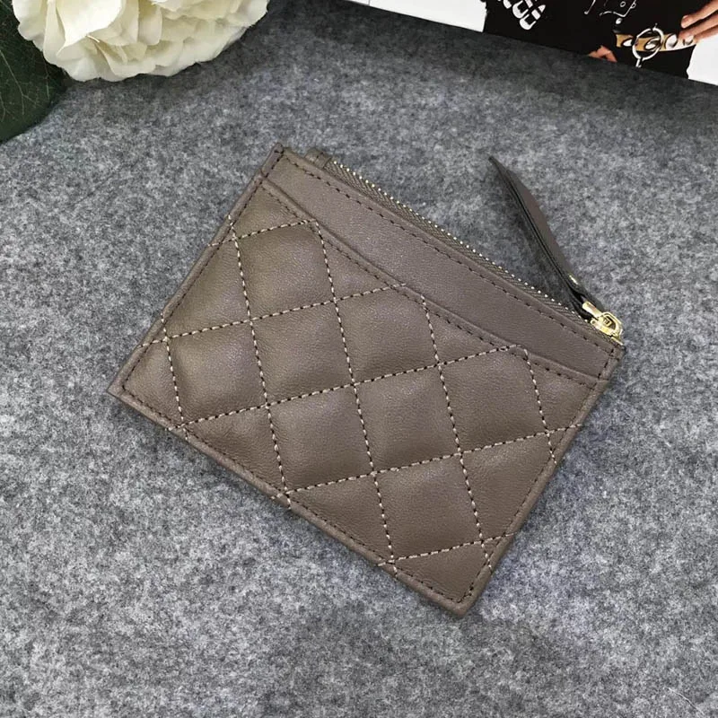 ACL-09 Grey San Maries из овечьей кожи кредитный держатель для карт из натуральной кожи ID держатель для карт s Бизнес ID кошелек Тонкий кошелек унисекс - Цвет: ACL-09 Grey