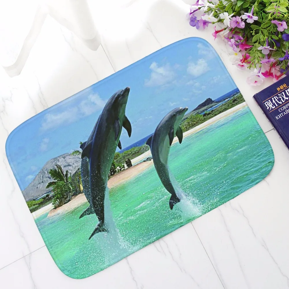 CAMMITEVER Dolphin Sea плед с русалкой противоюзовый ковёр двери Коврики открытый Кухня