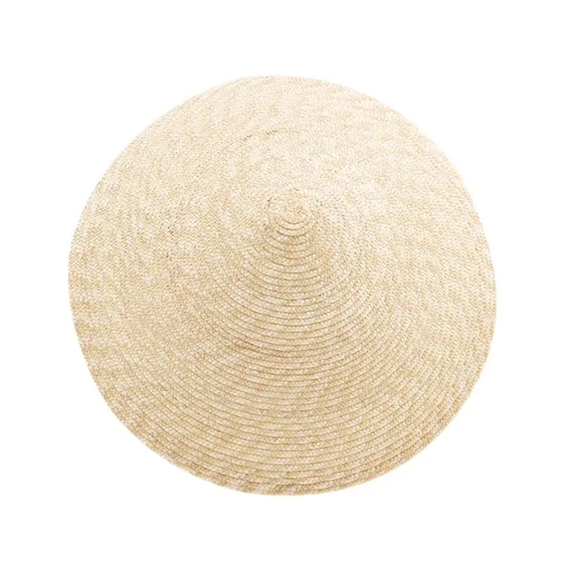 natural color Large Brim Conical Natural Color Bamboo Rain Straw Sun Hat Female Women Funny Cylindrical Steeple-Crown Cap - Цвет: natural color