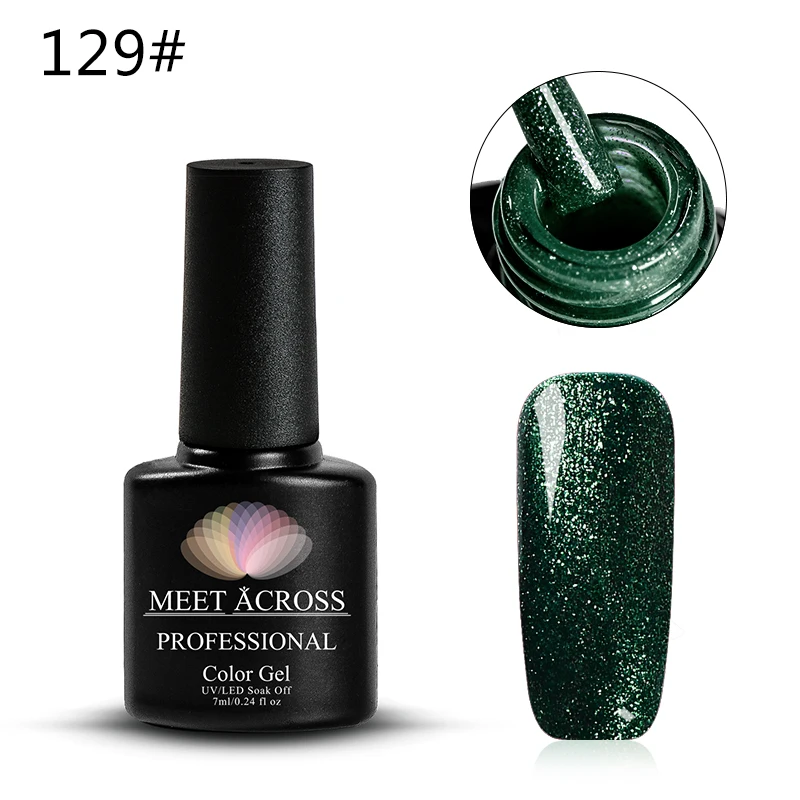 Блестящий блестящий платиновый гель-лак для ногтей 7 мл уф-светодиодный