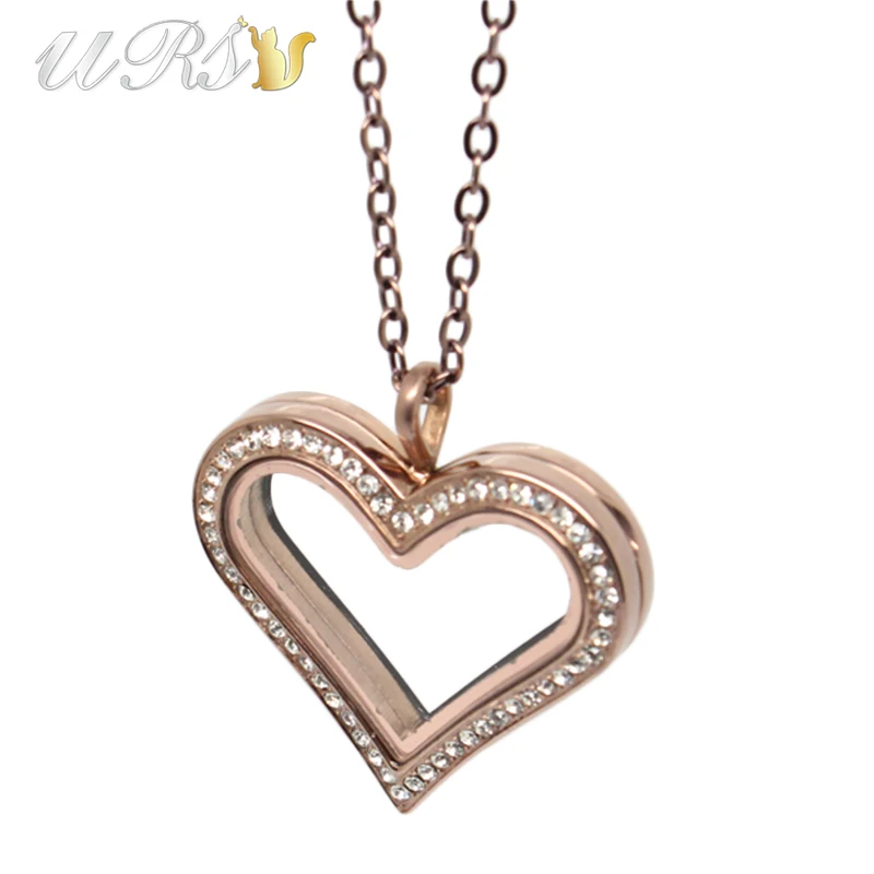 35 мм большое сердце Магнитная застежка Чешские кристаллы 316L нержавеющая сталь