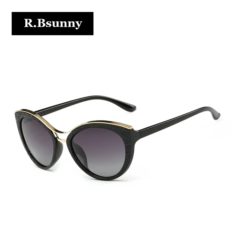 R. Bsunny 2018 новые модные брендовые женские солнцезащитные очки кошачий глаз белая