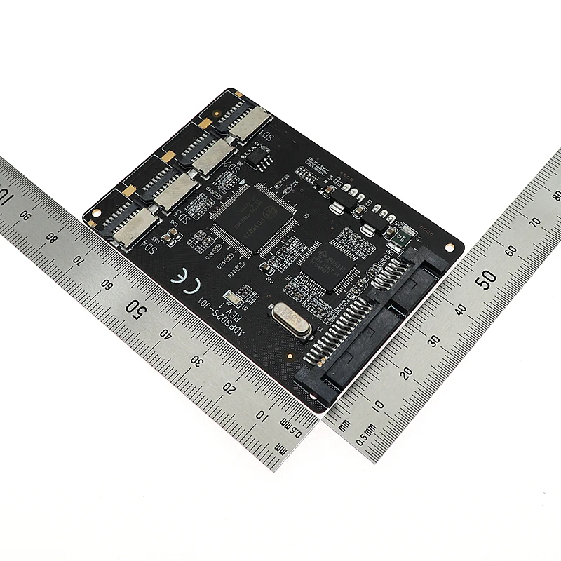 Оптовая продажа 4 Micro SD/TF карта для SATA 22pin адаптер RAID Quad TF 2 5 конвертер | Компьютеры и