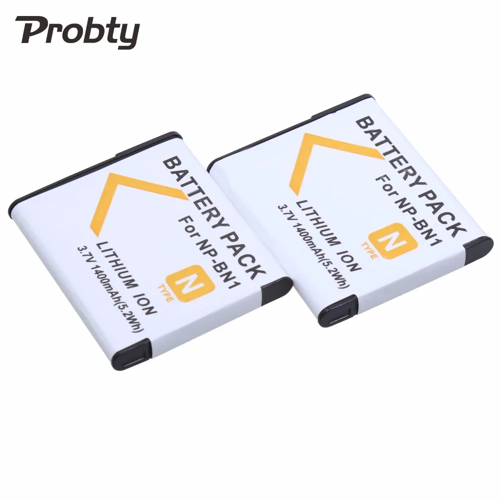2 шт., батарея Probty NP-BN1 NP BN1 для Sony DSC-TX20, DSC-TX30, DSC-TX55, DSC-TX66, DSC-TX100V, DSC-TX200V, камера для DSC-W310 2 шт., батарея Probty NP-BN1 NP BN1 для Sony DSC-TX20, DSC-TX30, DSC-TX55, DSC-TX66, DSC-TX100V, DSC-TX200V, камера для DSC-W310