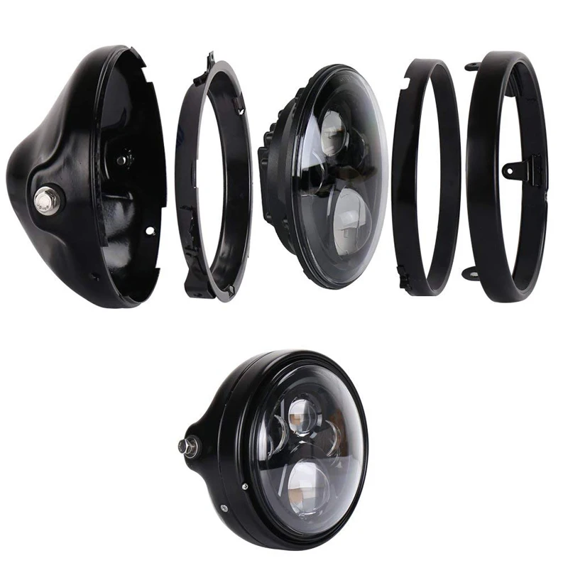 Аксессуары для мотоцикла с чехлом 7 дюймов + мотоциклетная фара Harley Davidson Yamaha Honda