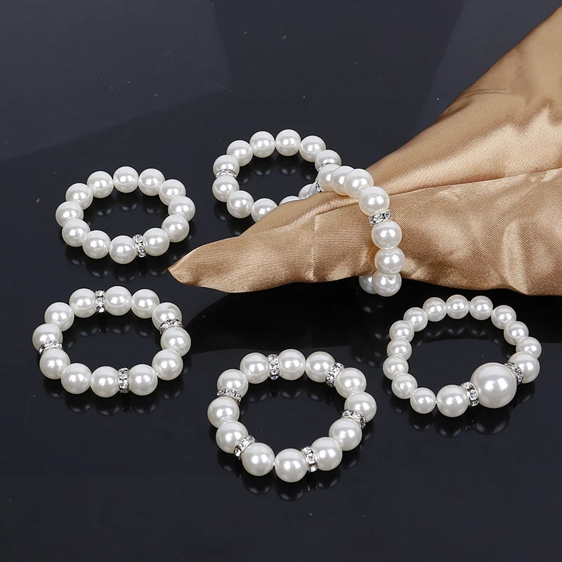 Новинка 100 шт. перламутровое кольцо для салфеток удобное и украшение