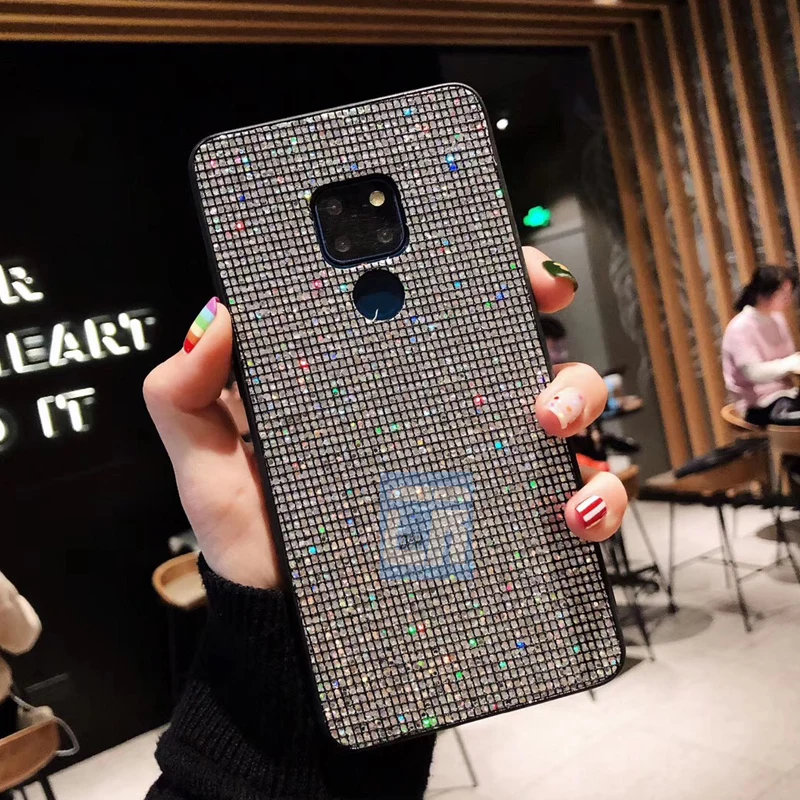 Роскошный блестящий силиконовый чехол с бриллиантами для huawei mate 20