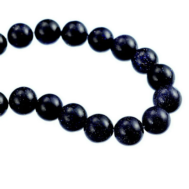 FUNIQUE 8 мм бусины из натурального камня круглые темно-синие пески камень свободные