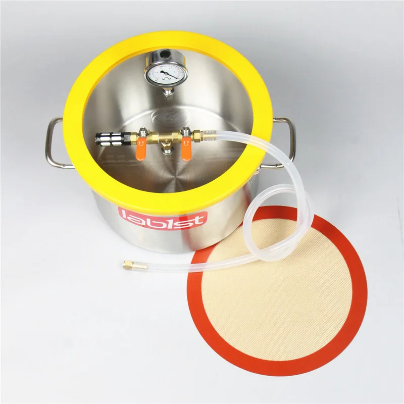 Вакуумная дегазирующая камера из нержавеющей стали 3 7 галлона (14 1 литра) 30 см x 20