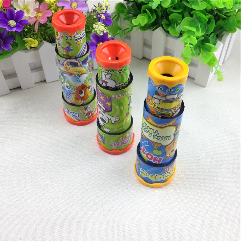 

Uaincube Classic Toys 3D Rotatin Kaleidoscopes Extended Rotation Adjustable Fancy Colored World Baby Toy 3 Segments Souptoys