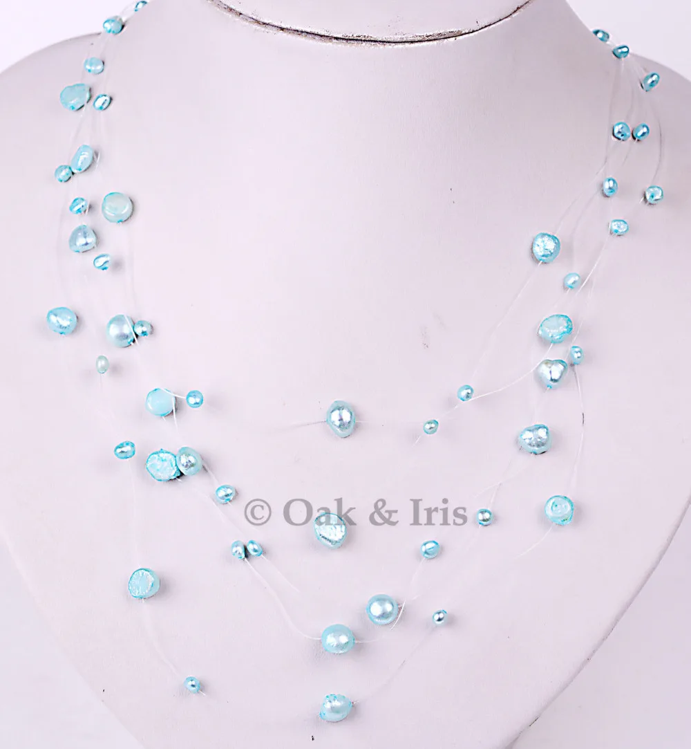 Choose Color Nugget многоцветное ожерелье из пресноводного жемчуга и