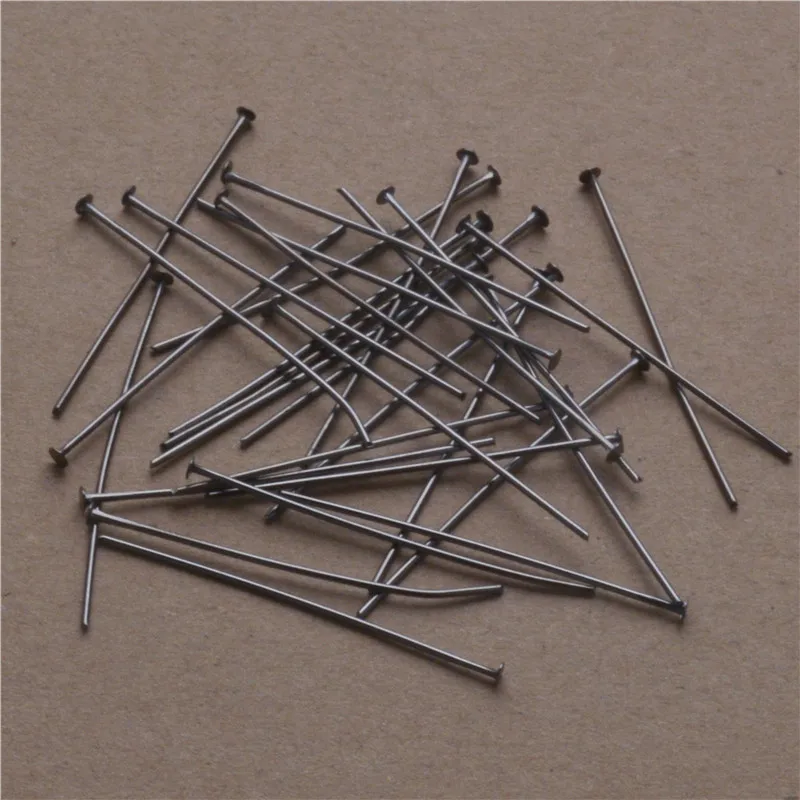 200pcs 40 50mm 21 Gauge Metal Flat Heads Pin For Jewelry Making Findings Accessories Wholesale Supplies | Украшения и аксессуары